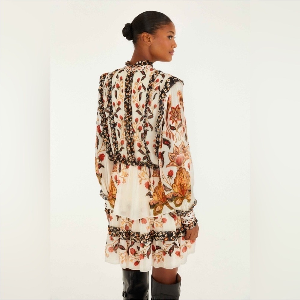 Farm Rio: Cream Berry Garden Mini Dress
